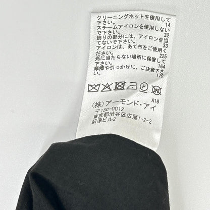 VillD ヴィルド 5951050 ブラック コーディングエンブロイダリー ノーカラーコート コート