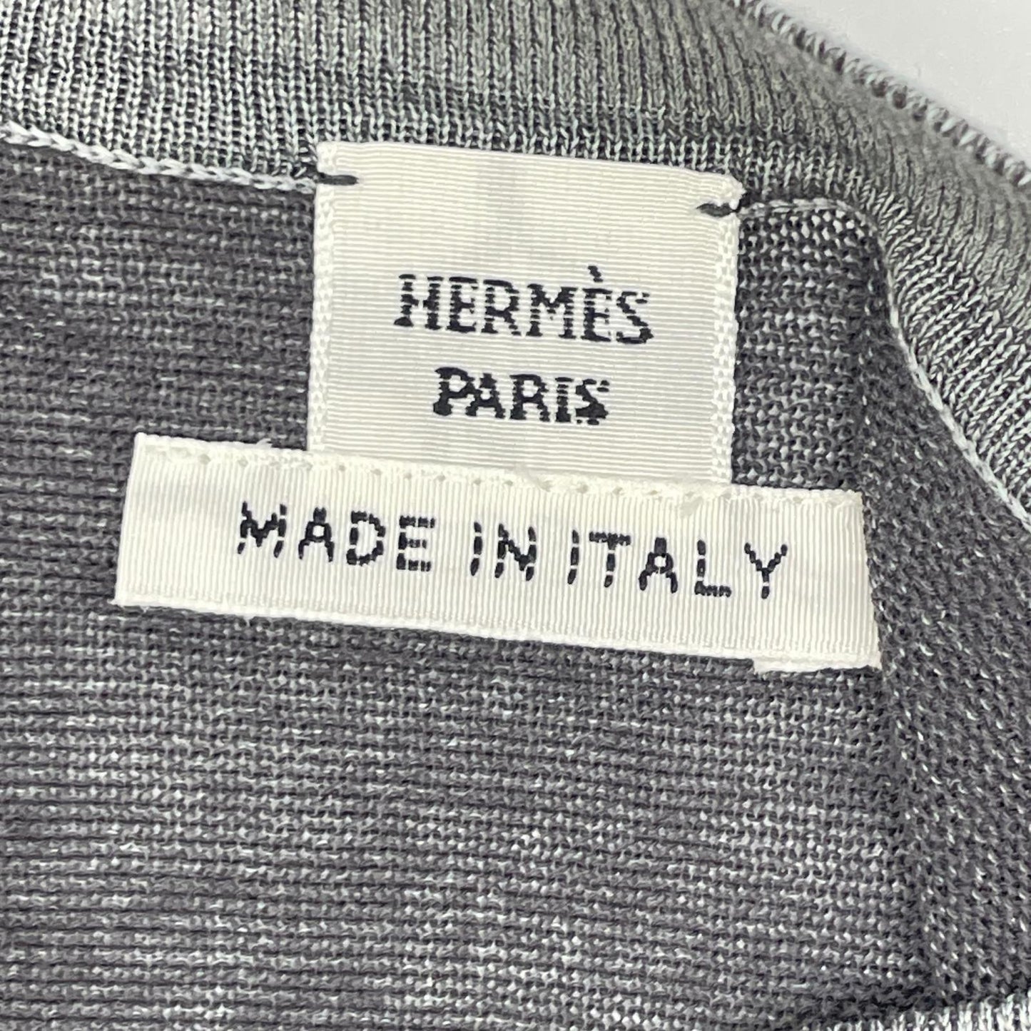 HERMES Hermès 5H2653DJ Calèche Cotton-silk high-gauge ribbed knit Tops