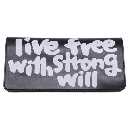 COMMEdesGARCONS コムデギャルソン 【新品同様】OZ-K917-051-1-1 Live Free With Strong Will Portafogli Wallet 長財布 長財布（小銭入れあり）