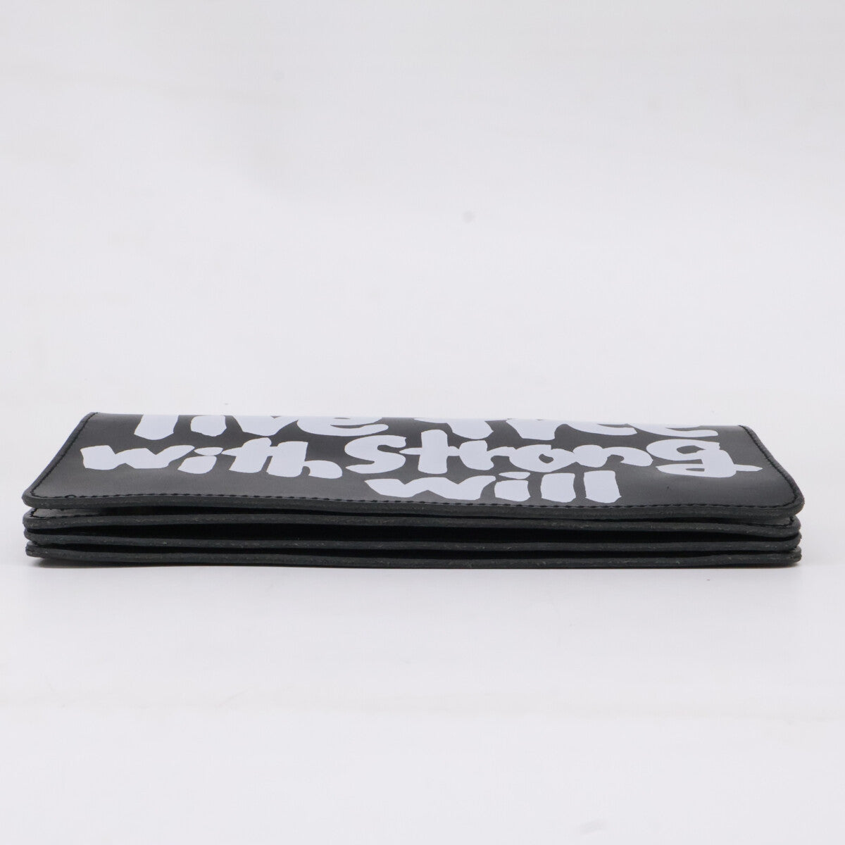 COMMEdesGARCONS コムデギャルソン 【新品同様】OZ-K917-051-1-1 Live Free With Strong Will Portafogli Wallet 長財布 長財布（小銭入れあり）