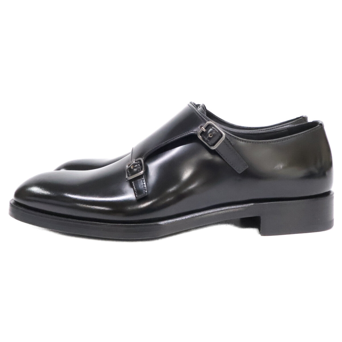PRADA プラダ 2EB201 ブラッシュドレザー ダブルモンクストラップ シューズ シューズ