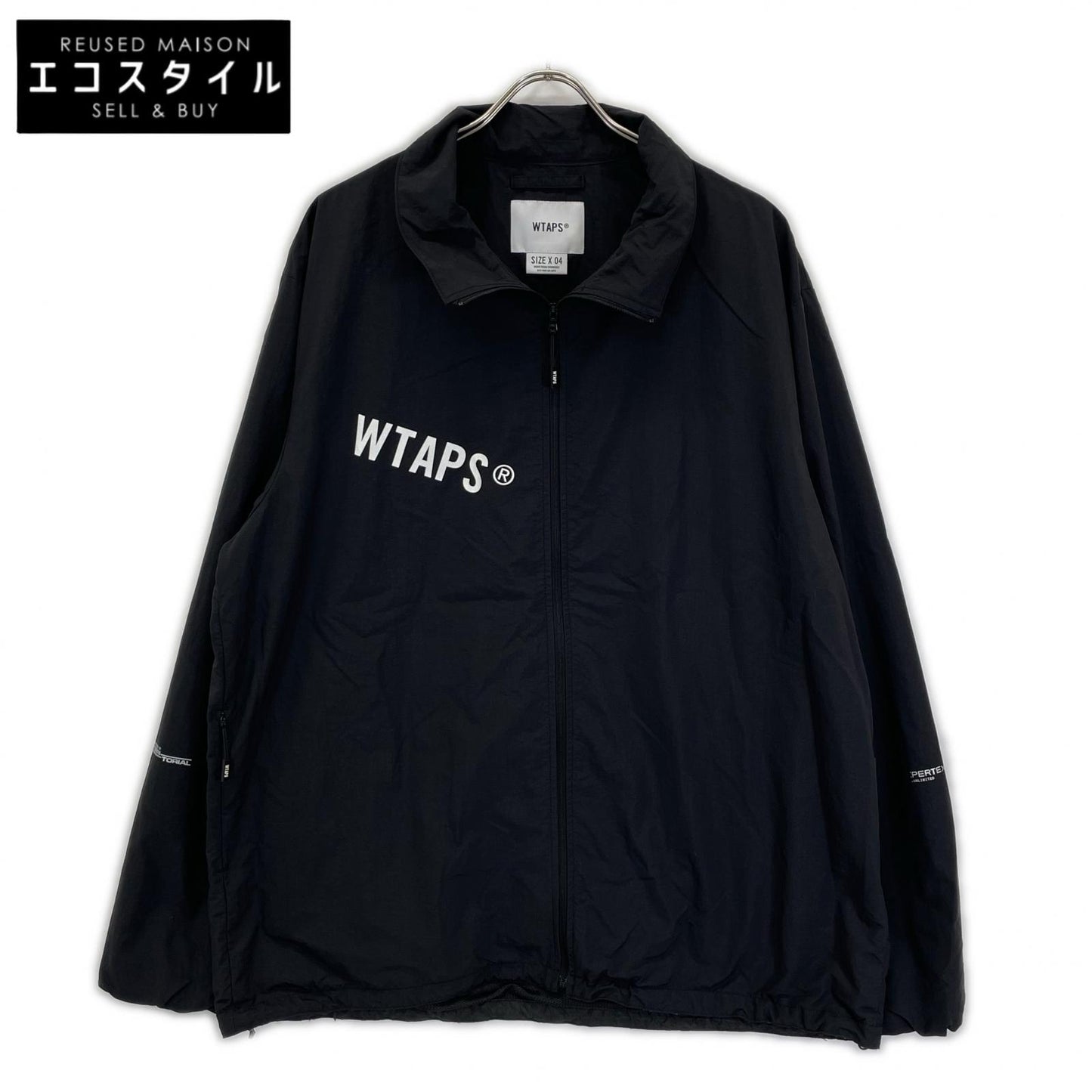(W)TAPS ダブルタップス 26SS 261CWDT-JKM01 ブラック ナイロン トラックジャケット ジャケット