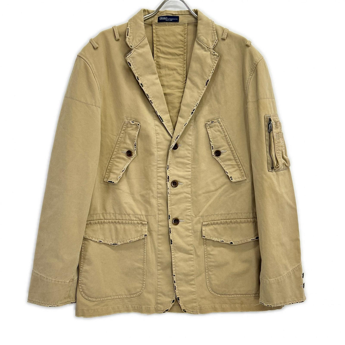 POLObyRalphLauren ポロラルフローレン 00s USEDリペア加工 MA-1デザイン ハンディングジャケット ジャケット
