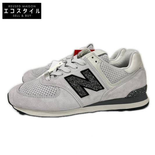 NEW BALANCE ニューバランス 【新品同様】US574MS1 スワロフスキーロゴ ローカットスニーカー シューズ