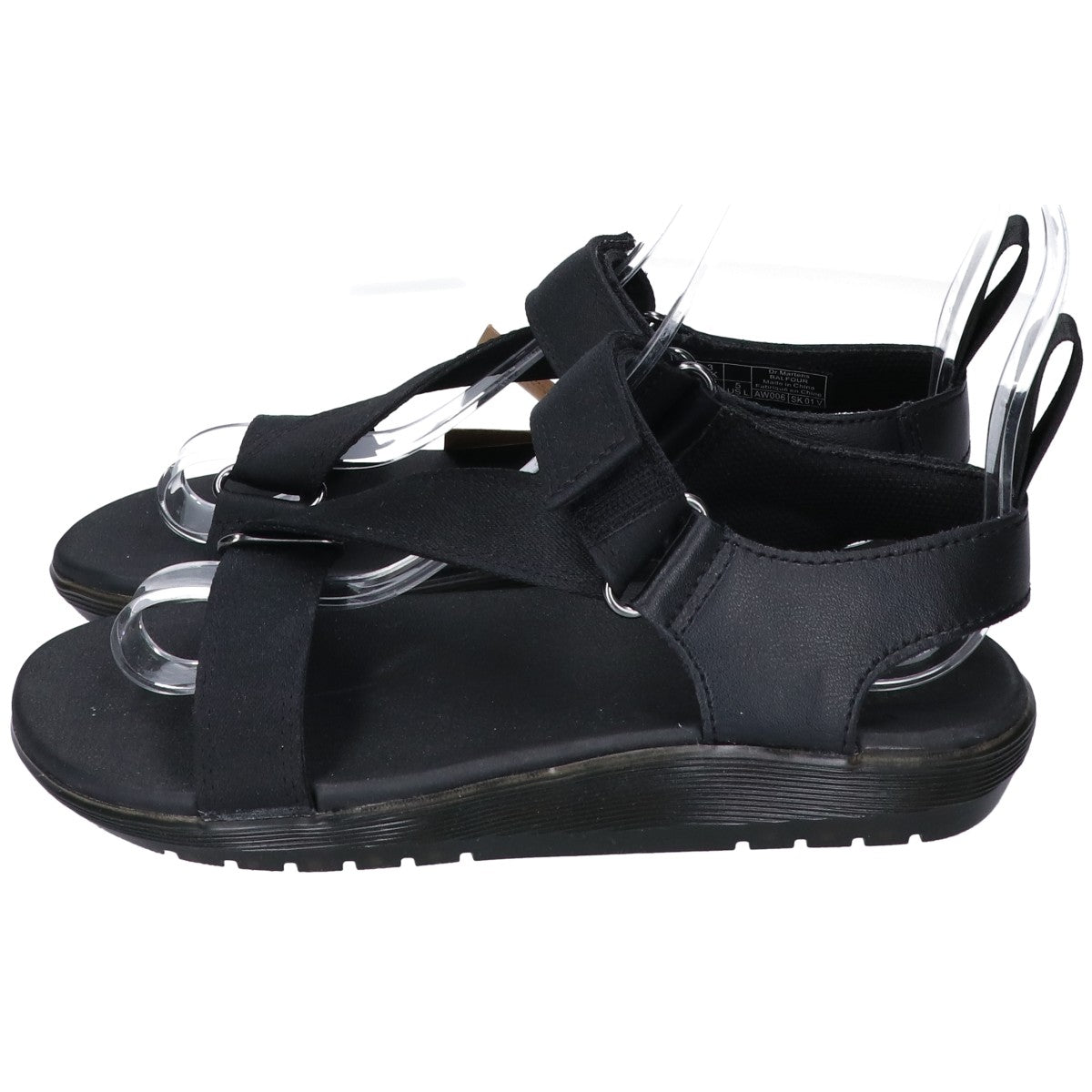 Dr.Martens ドクターマーチン 21702001 BALFOUR/バルフォア ブラック PUレザー ラバーソール サンダル シューズ