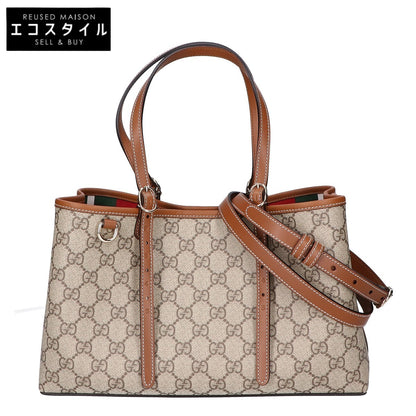 GUCCI グッチ 新品同様 815214 GGエンブレム ミディアム トートバッグ