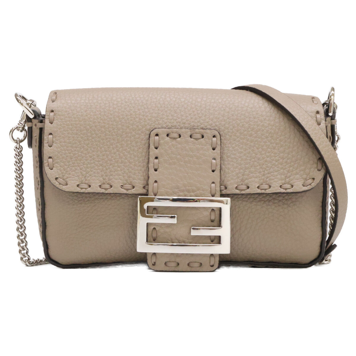 FENDI フェンディ 新品同様 8BS017 セレリア ミニバケット 2WAY チェーンショルダーバッグ ハンドバッグ