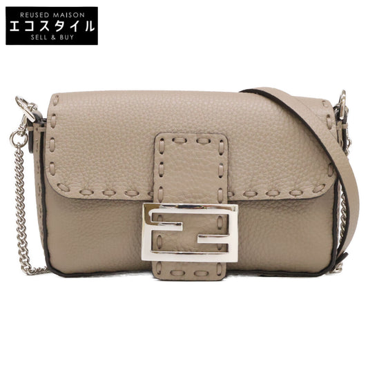 FENDI フェンディ 新品同様 8BS017 セレリア ミニバケット 2WAY チェーンショルダーバッグ ハンドバッグ