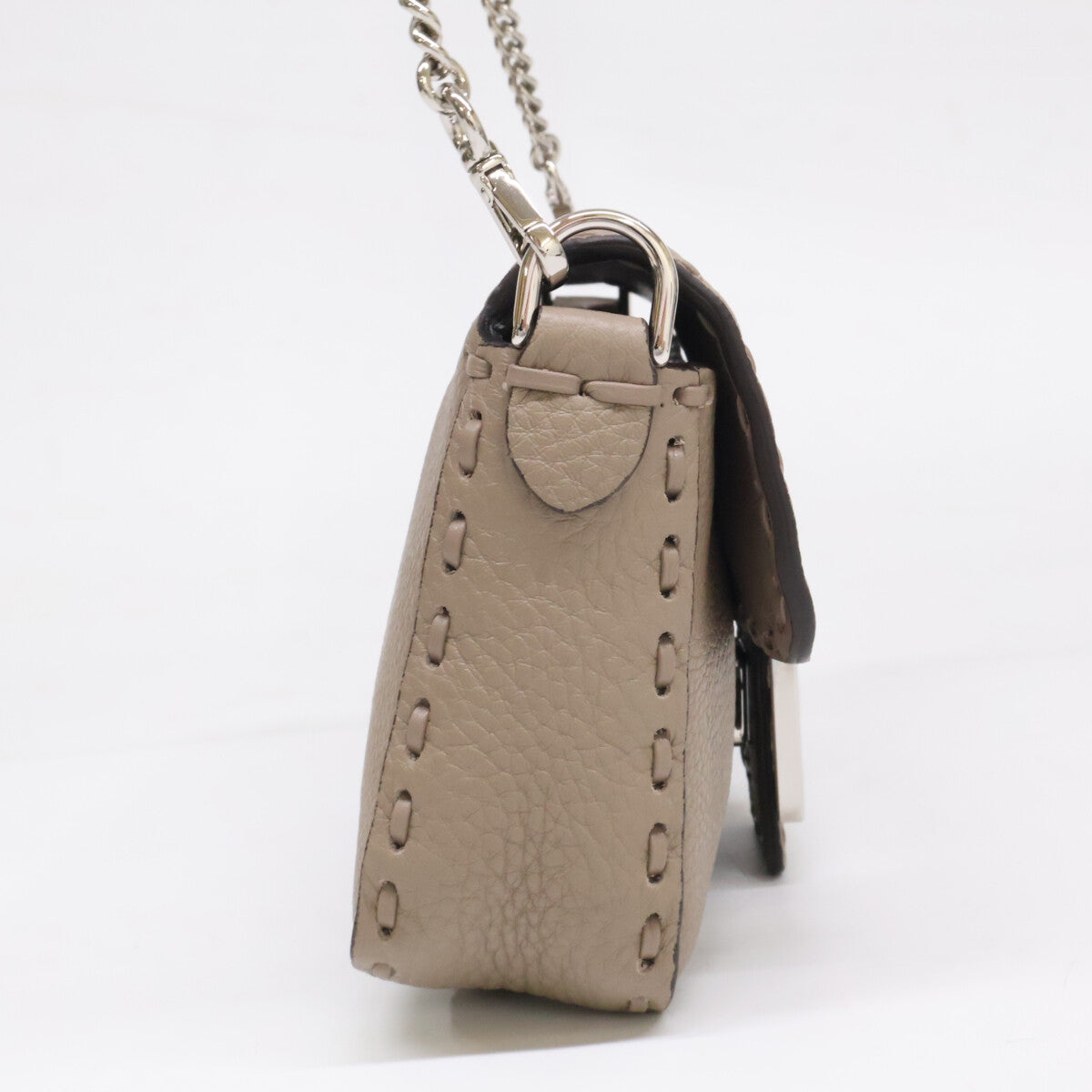 FENDI フェンディ 新品同様 8BS017 セレリア ミニバケット 2WAY チェーンショルダーバッグ ハンドバッグ