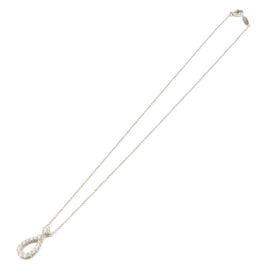 HARRY WINSTON Harry Winston PT950 Loop Pendant Extra Large Diamond Necklace