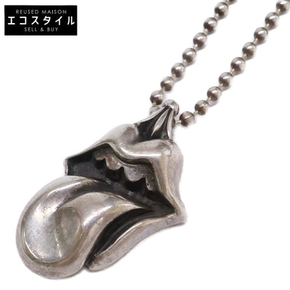 Chrome hearts クロムハーツ 925 ローリングストーンズ リップ&タン トップ＆ボールチェーン ペンダント ネックレス