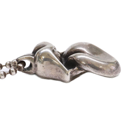 Chrome hearts クロムハーツ 925 ローリングストーンズ リップ&タン トップ＆ボールチェーン ペンダント ネックレス