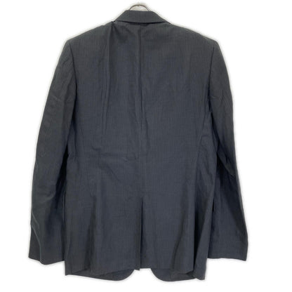 JILSANDER ジルサンダー M330400 ブラック ウールリネン ピンストライプ スーツ スーツ セットアップ