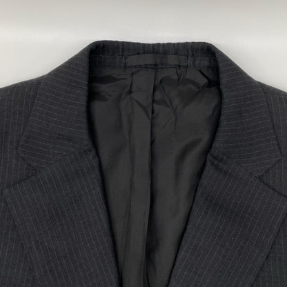 JILSANDER ジルサンダー M330400 ブラック ウールリネン ピンストライプ スーツ スーツ セットアップ
