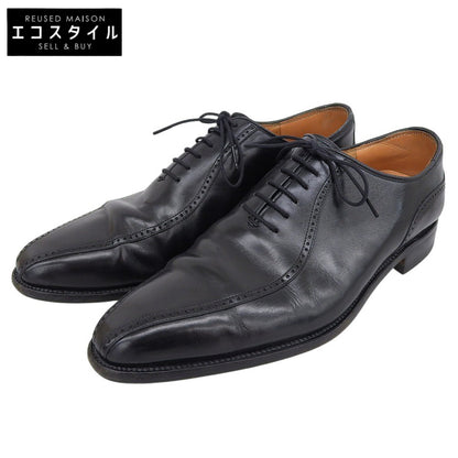 SCOTCH GRAIN スコッチグレイン スワールトゥ シューズ メンズ レザー ブラック 26.5cm相当 H-9038 シューズ