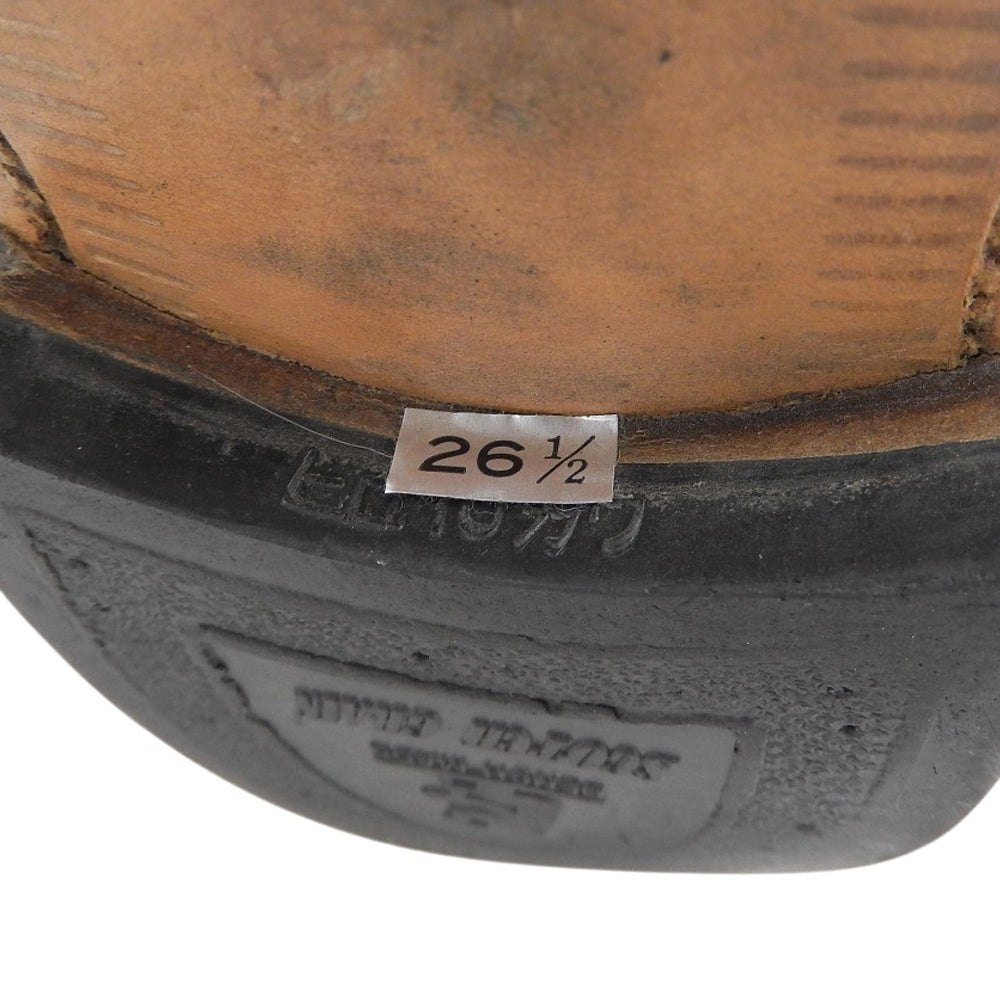 SCOTCH GRAIN スコッチグレイン スワールトゥ シューズ メンズ レザー ブラック 26.5cm相当 H-9038 シューズ