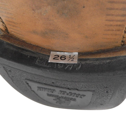 SCOTCH GRAIN スコッチグレイン スワールトゥ シューズ メンズ レザー ブラック 26.5cm相当 H-9038 シューズ