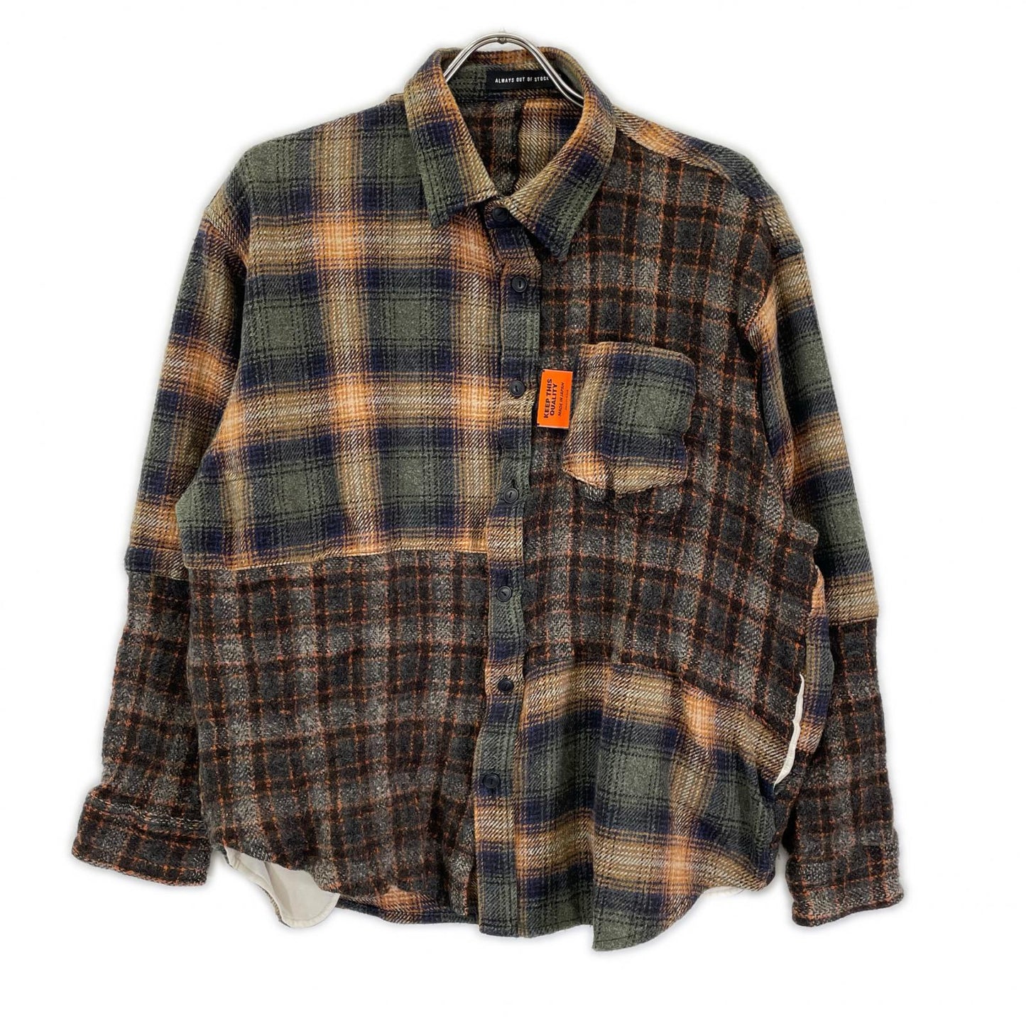 ALWAYS OUT OF STOCK オールウェイズアウトオブストック HA-024205208 ブラウン ネルシャツ トップス