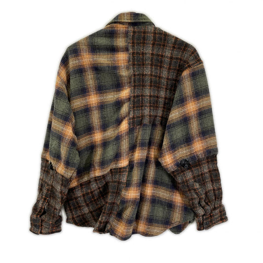 ALWAYS OUT OF STOCK オールウェイズアウトオブストック HA-024205208 ブラウン ネルシャツ トップス