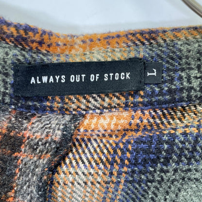 ALWAYS OUT OF STOCK オールウェイズアウトオブストック HA-024205208 ブラウン ネルシャツ トップス