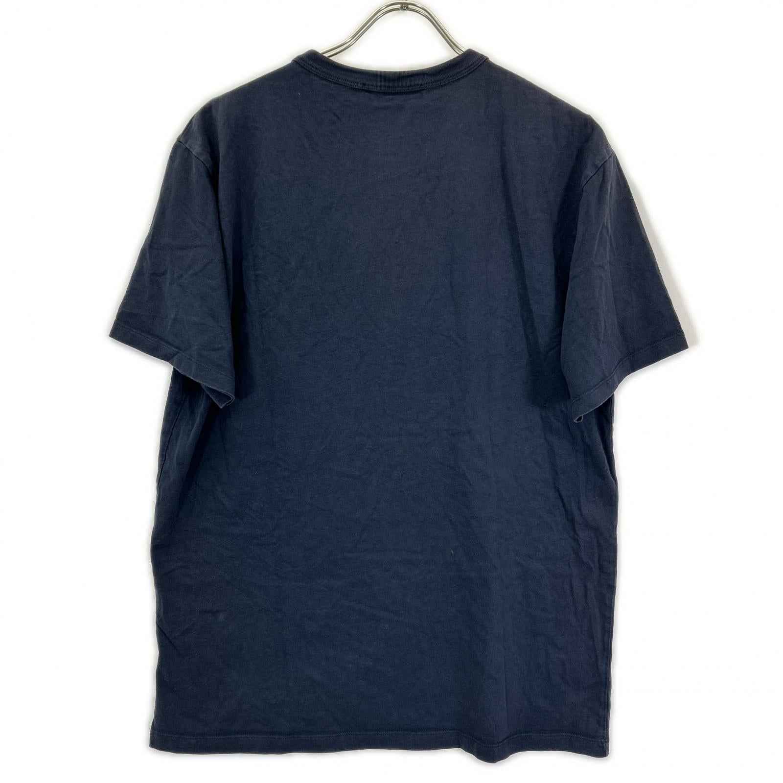 MAISON KITSUNE メゾンキツネ GU00154KJ0010 ブラック パッチ付き 半袖 シャツ トップス