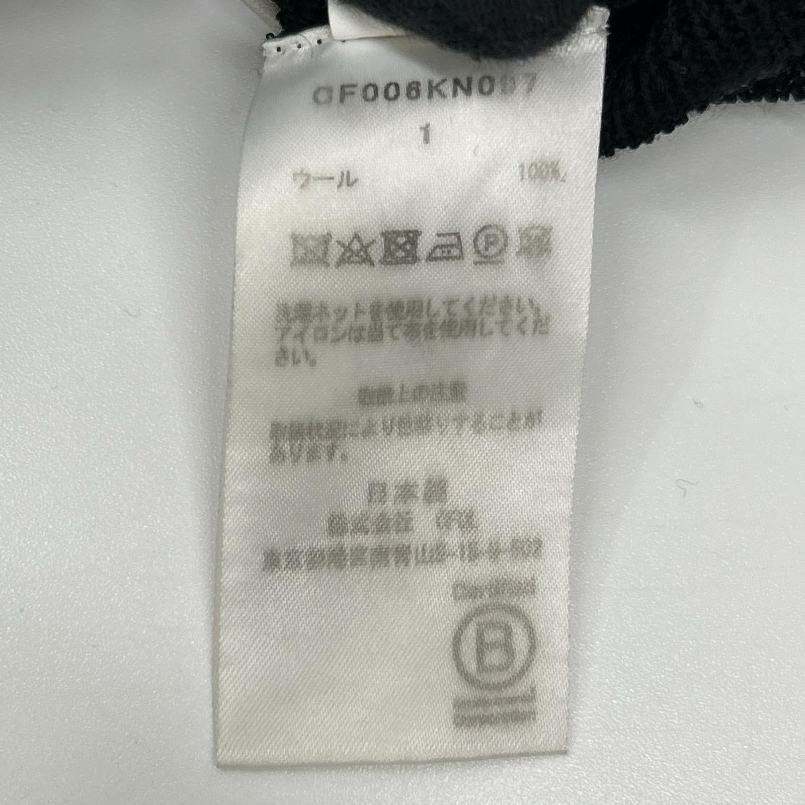 CFCL シーエフシーエル CF006KN097 WOOL RIB HIGHNECK TOP ブラック ハイネックニット トップス