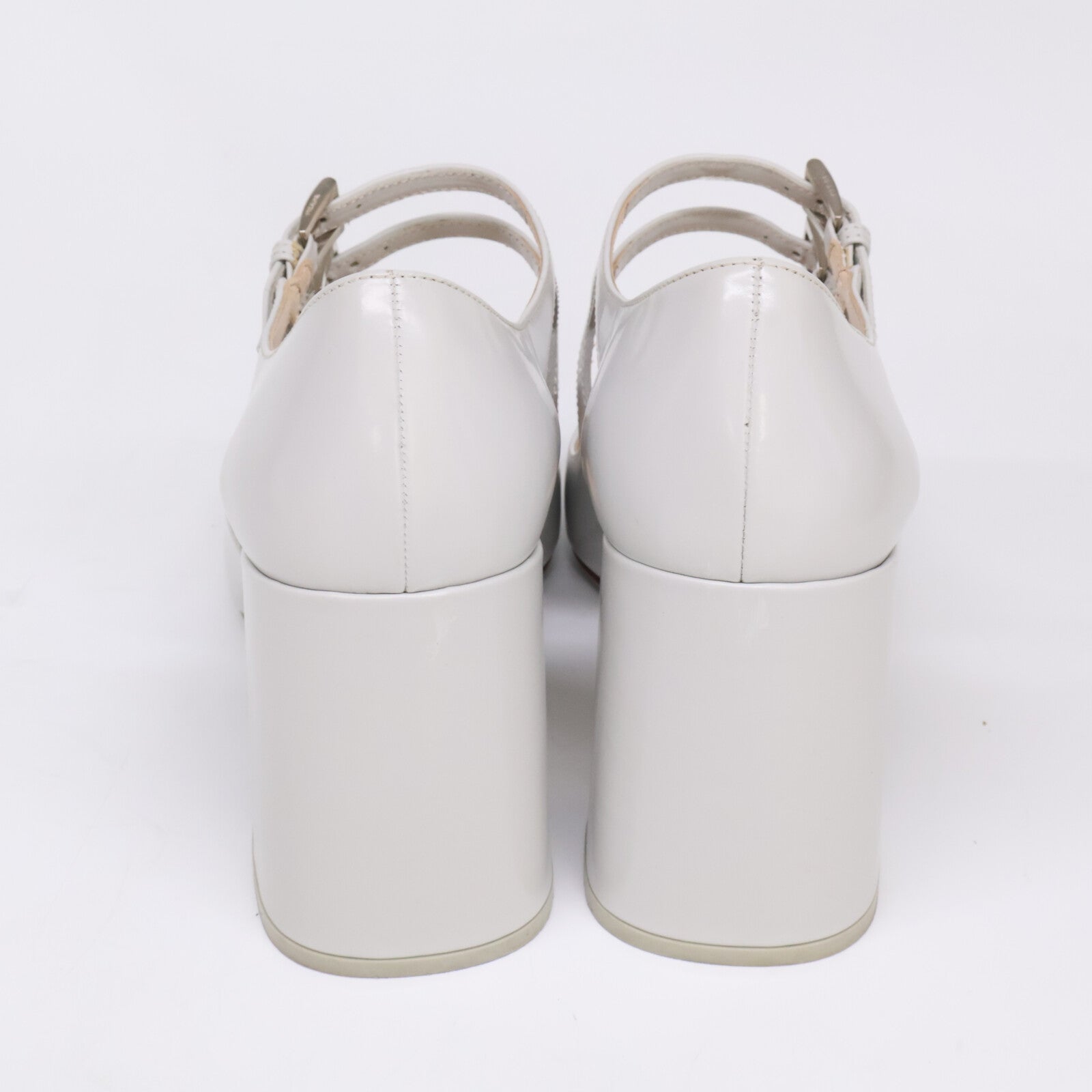 PRADA プラダ ダブルストラップ チャンキーヒールパンプス シューズ