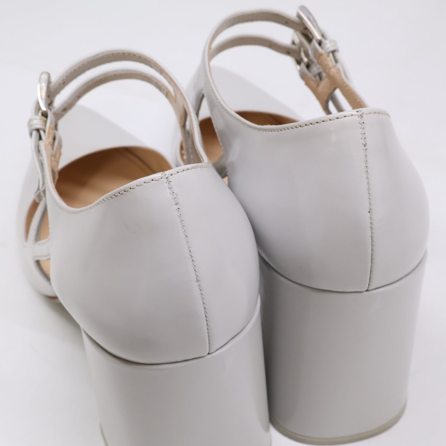 PRADA プラダ ダブルストラップ チャンキーヒールパンプス シューズ