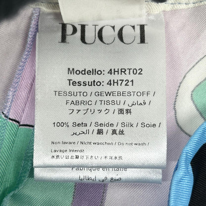 EMILIO PUCCI エミリオプッチ 4HRT02 プッチ柄 シルク ワイドパンツ ボトムス