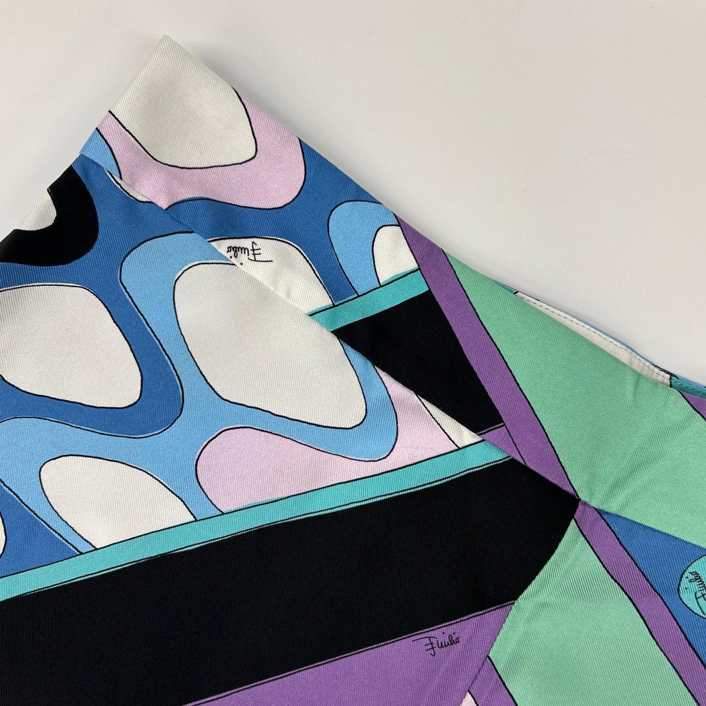 EMILIO PUCCI エミリオプッチ 4HRT02 プッチ柄 シルク ワイドパンツ ボトムス