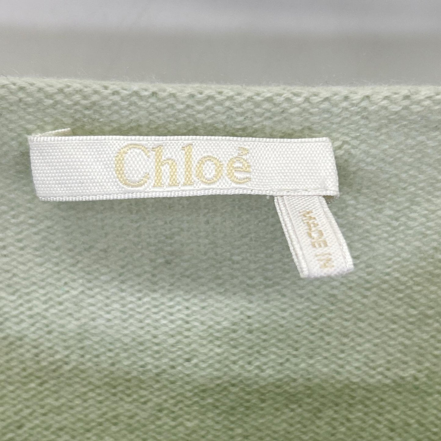 Chloe クロエ 16HMP04-16H500 6G1 ミント カシミヤニット トップス