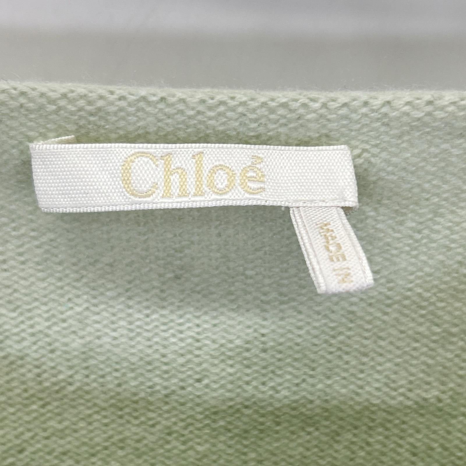 Chloe クロエ 16HMP04-16H500 6G1 ミント カシミヤニット トップス