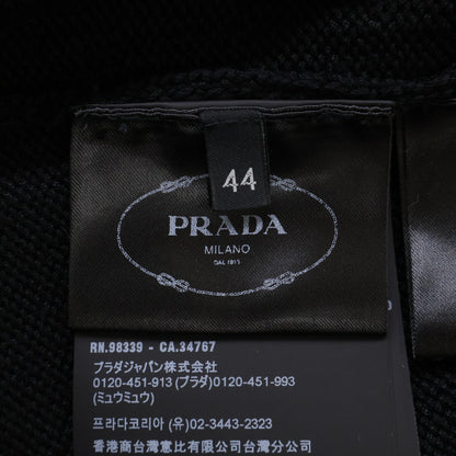 PRADA プラダ 新品未使用 国内正規 24年製 23955 S231 1Z0 ロゴ刺繍 コットンニットワンピース ワンピース