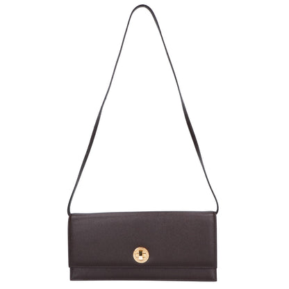 BVLGARI [Like new] leather turn-lock horizontal shoulder bag