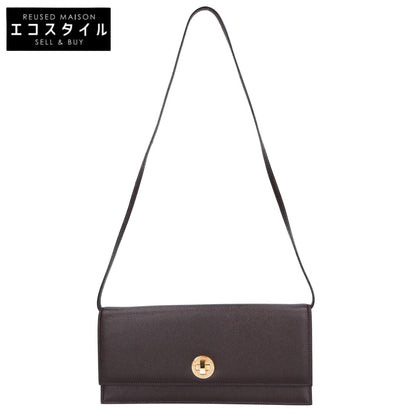 BVLGARI [Like new] leather turn-lock horizontal shoulder bag