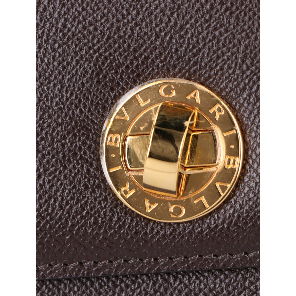BVLGARI [Like new] leather turn-lock horizontal shoulder bag