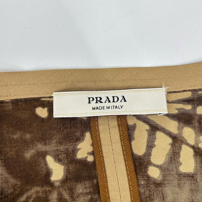 PRADA プラダ 2005SS プリント シルク ノーカラージャケット ジャケット