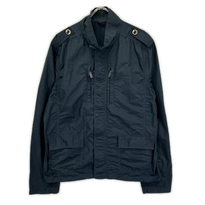 ETRO エトロ ネイビー ナイロン ミリタリージャケット ジャケット