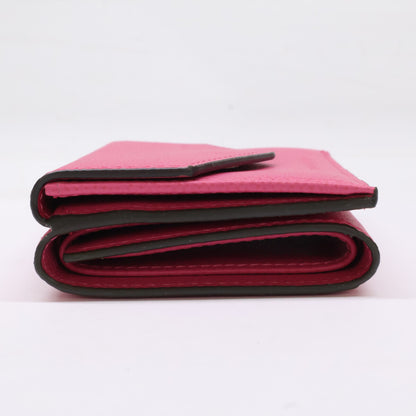 BONAVENTURA ボナベンチュラ 【美品】BWAT7 シュリンクレザー スモールウォレット 三つ折り財布（小銭入れあり）