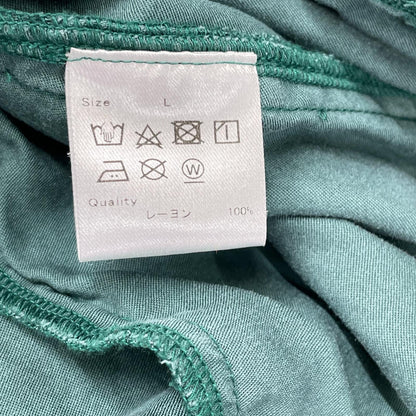 Tsuru-sha dragon-embroidered green set-up pajama suit set-up