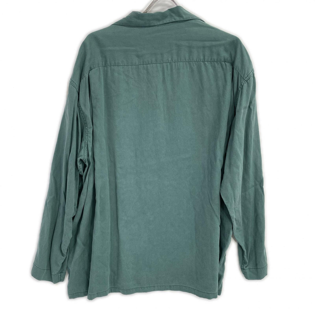 Tsuru-sha dragon-embroidered green set-up pajama suit set-up