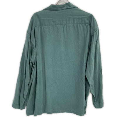 Tsuru-sha dragon-embroidered green set-up pajama suit set-up