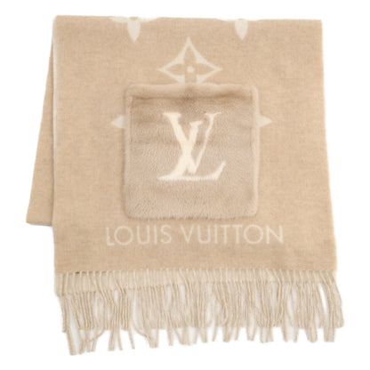 LOUIS VUITTON ルイヴィトン 新品同様 M74354 カシミヤ ミンク エシャルプ コールド レイキャビック マフラー