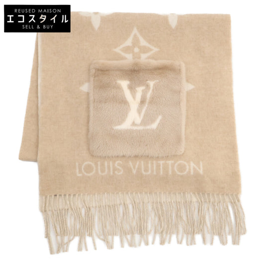 LOUIS VUITTON ルイヴィトン 新品同様 M74354 カシミヤ ミンク エシャルプ コールド レイキャビック マフラー
