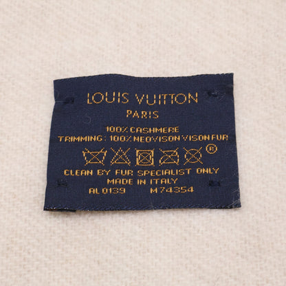 LOUIS VUITTON ルイヴィトン 新品同様 M74354 カシミヤ ミンク エシャルプ コールド レイキャビック マフラー
