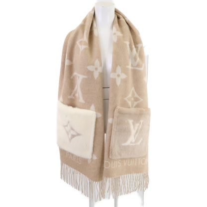 LOUIS VUITTON ルイヴィトン 新品同様 M74354 カシミヤ ミンク エシャルプ コールド レイキャビック マフラー
