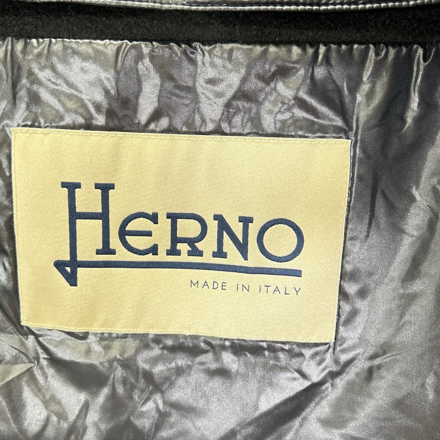 HERNO ヘルノ 37722-34370-3 カシミア ファー インナー ベスト付き ロングコート コート