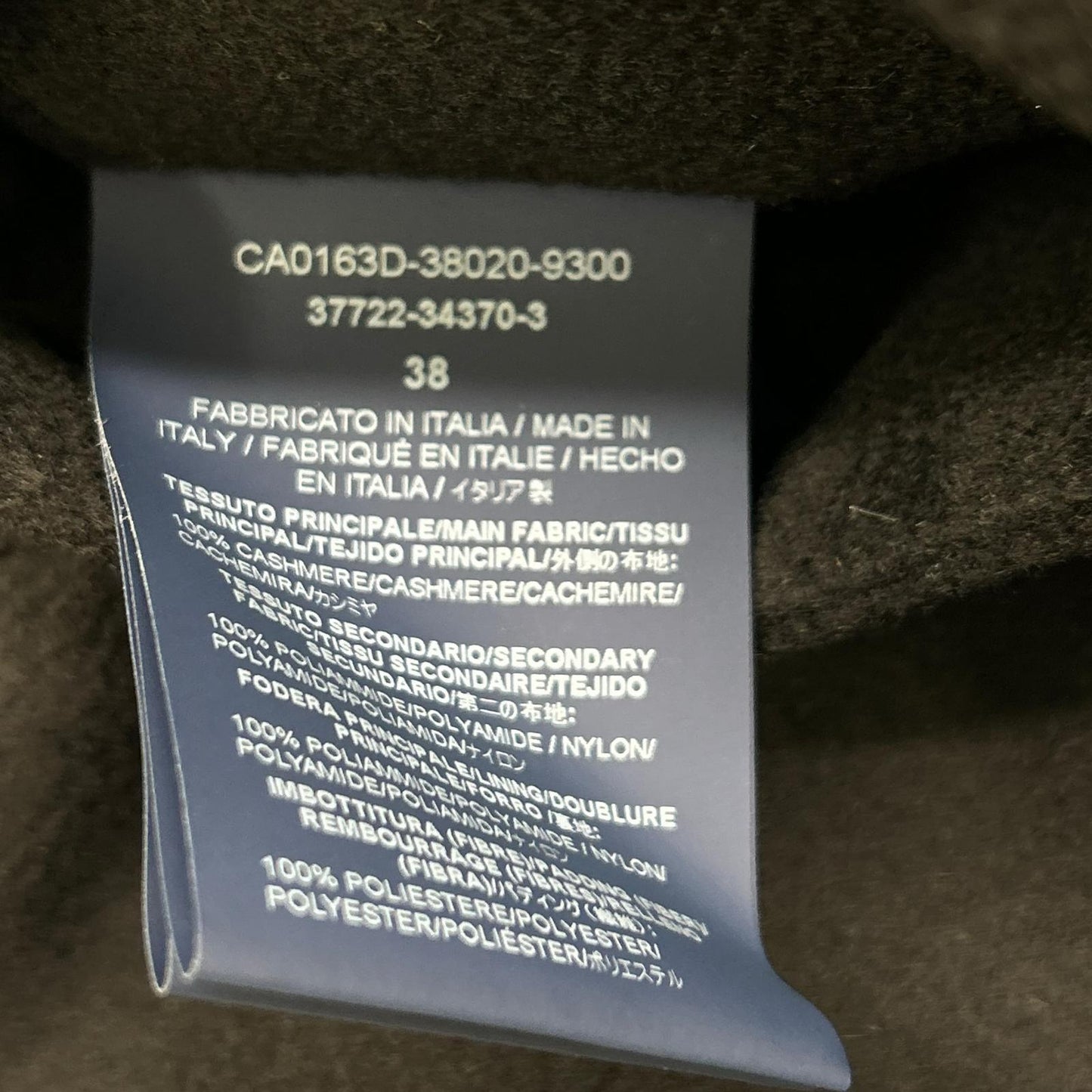 HERNO ヘルノ 37722-34370-3 カシミア ファー インナー ベスト付き ロングコート コート