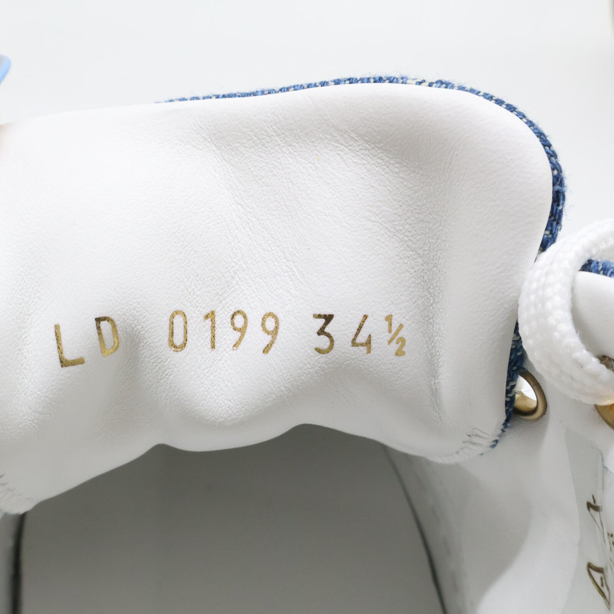 LOUIS VUITTON ルイヴィトン 【新品同様】ステラーライン デニム ローカット スニーカー シューズ