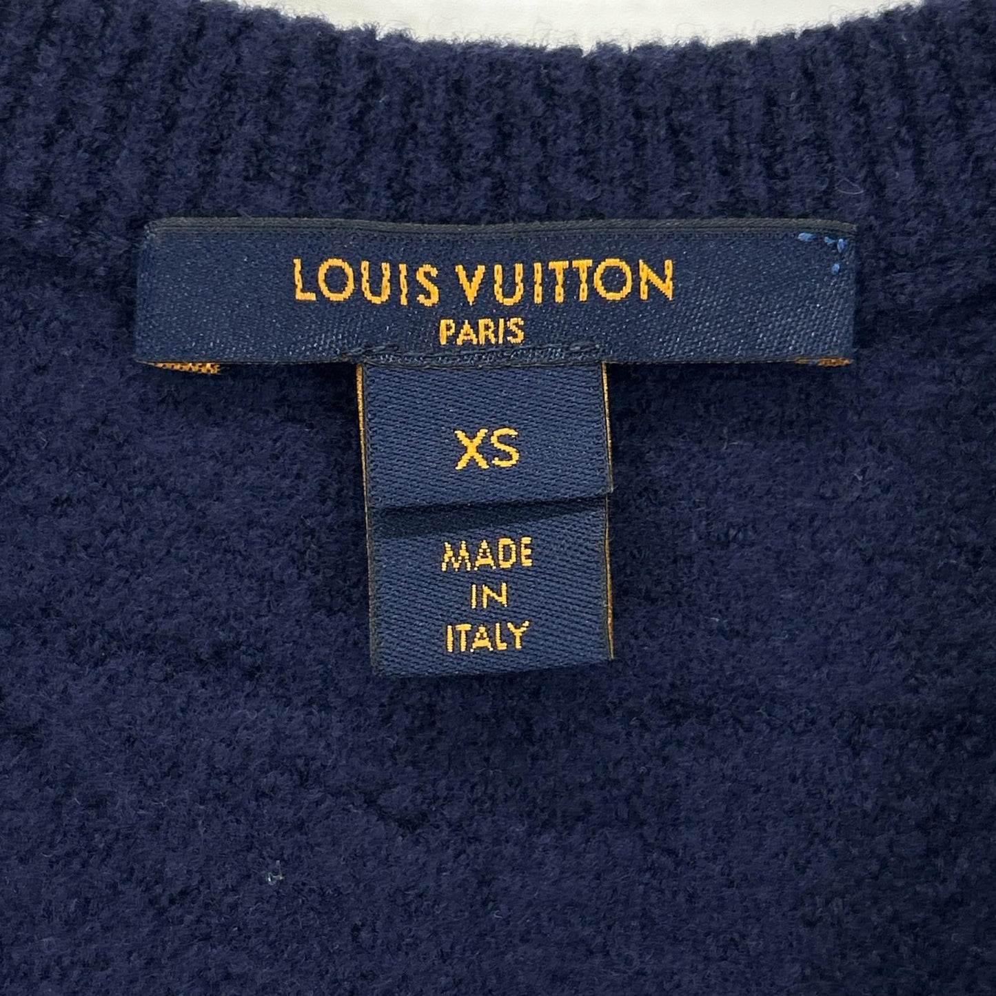 LOUIS VUITTON ルイヴィトン 20年製 FJKD09 ロゴジャガードニットワンピース